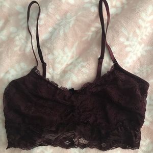 Trillium (Zumiez) Maroon Lace Bralette
